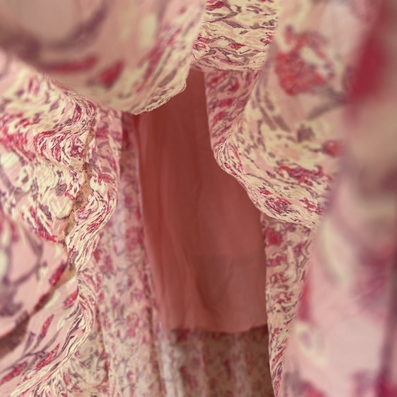 Free People See it through pink floral maxi dress NWT - Picture 6 of 7